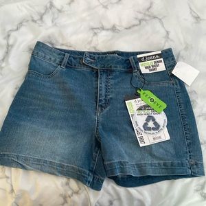 Stretchy jean shorts